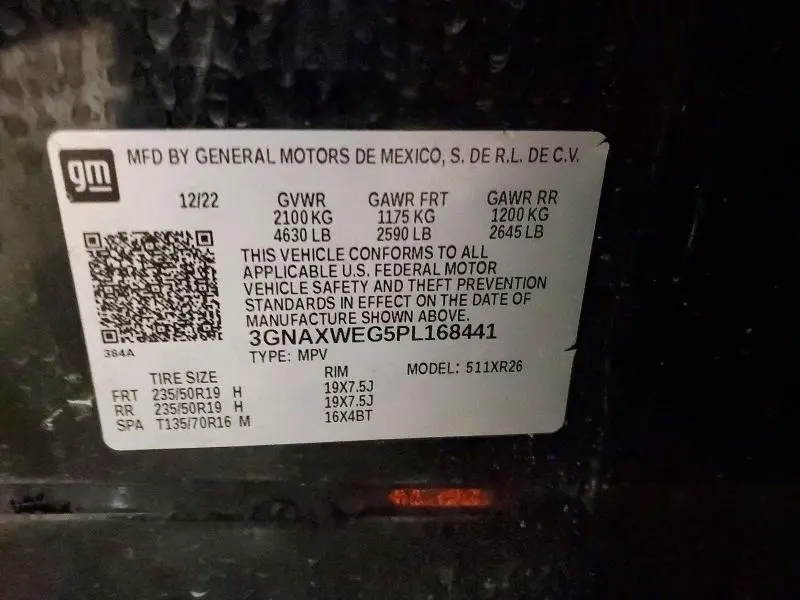 2023 CHEVROLET EQUINOX RS  