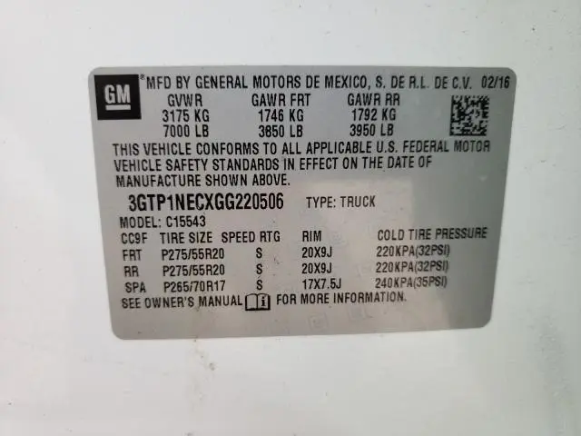 2016 GMC SIERRA C1500 SLT