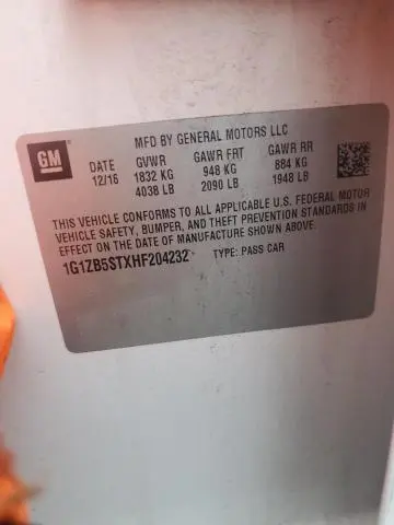 2017 CHEVROLET MALIBU LS  