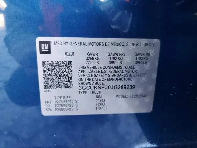 2018 CHEVROLET SILVERADO K1500 LTZ  