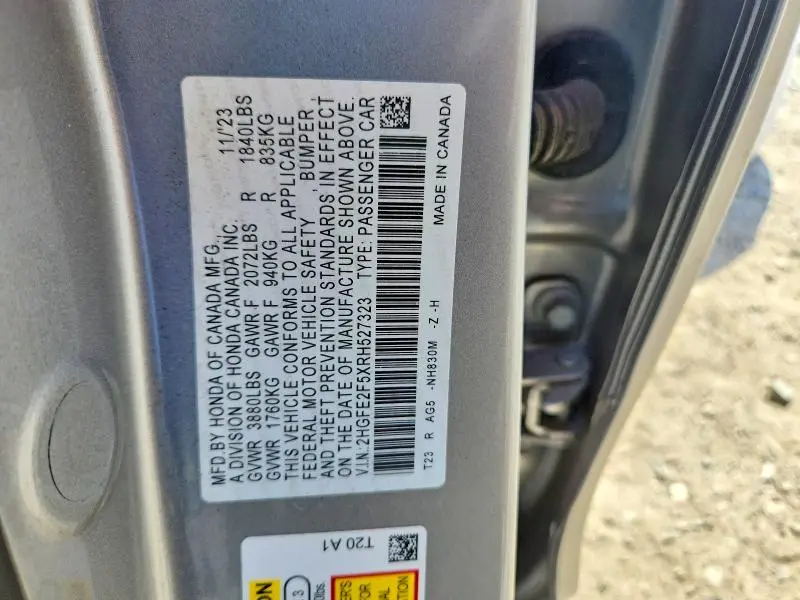 2024 HONDA CIVIC SPORT  