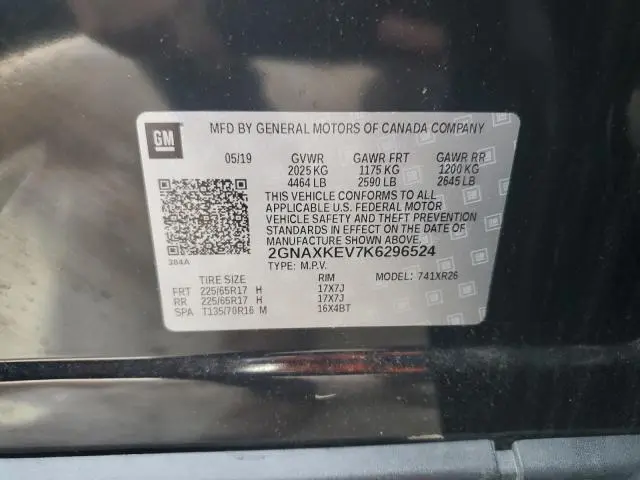 2019 CHEVROLET EQUINOX LT  