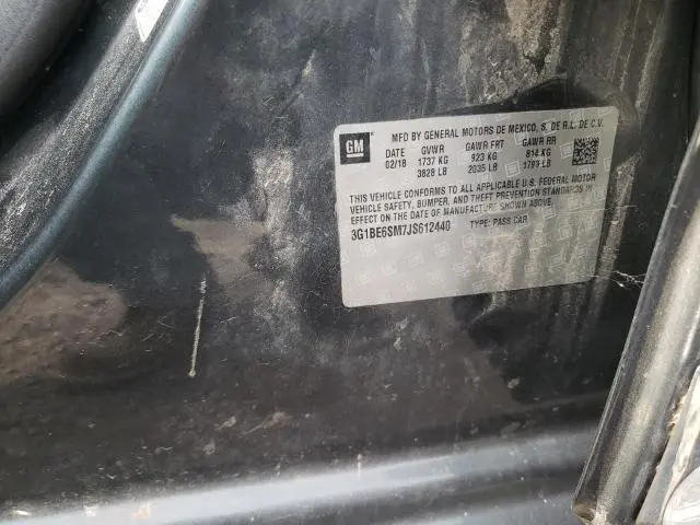 2018 CHEVROLET CRUZE LT  