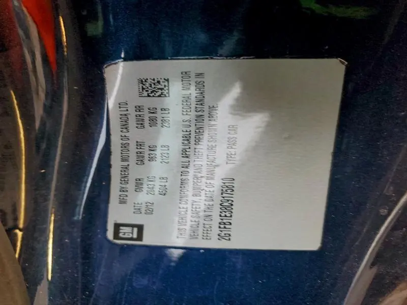 2012 CHEVROLET CAMARO LT  