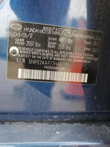 2018 HYUNDAI SONATA SE  