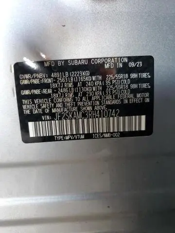 2024 SUBARU FORESTER TOURING