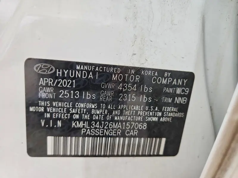 2021 HYUNDAI SONATA LIMITED  