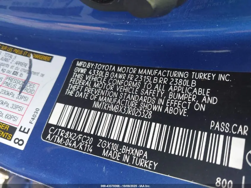 2018 TOYOTA C-HR XLE PREMIUM