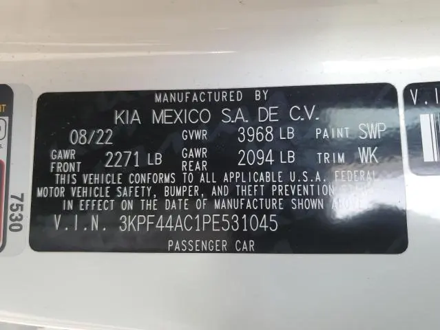 2023 KIA FORTE GT  