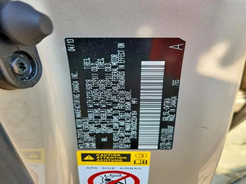 2013 LEXUS RX 350 BASE  