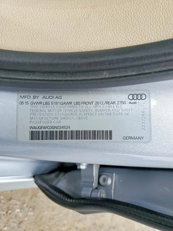 2016 AUDI A6 PREMIUM PLUS  