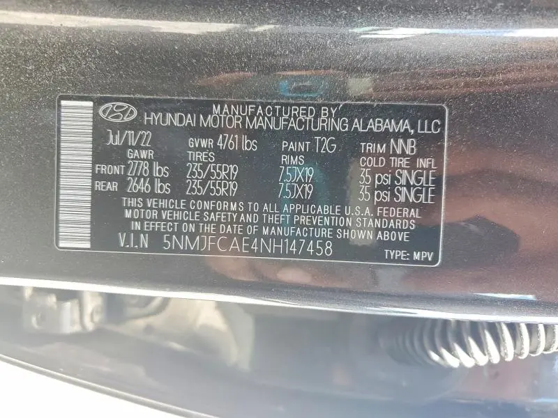 2022 HYUNDAI TUCSON SEL  