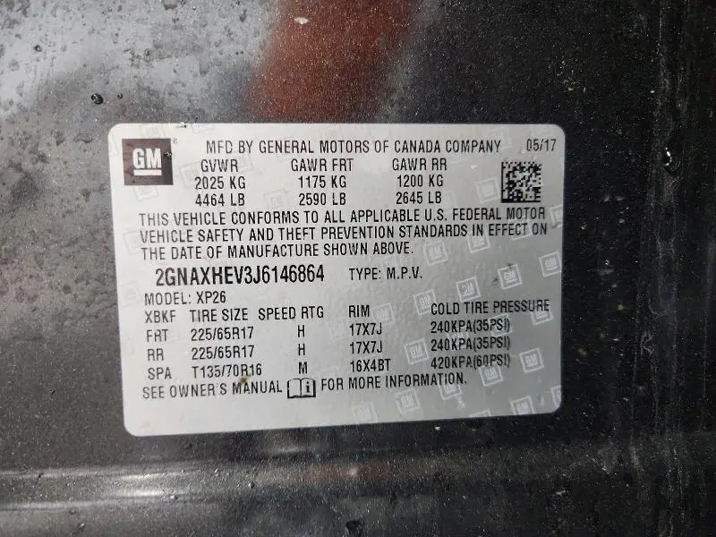 2018 CHEVROLET EQUINOX LS  