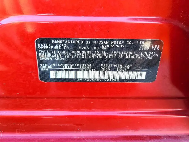 2012 NISSAN LEAF SV  