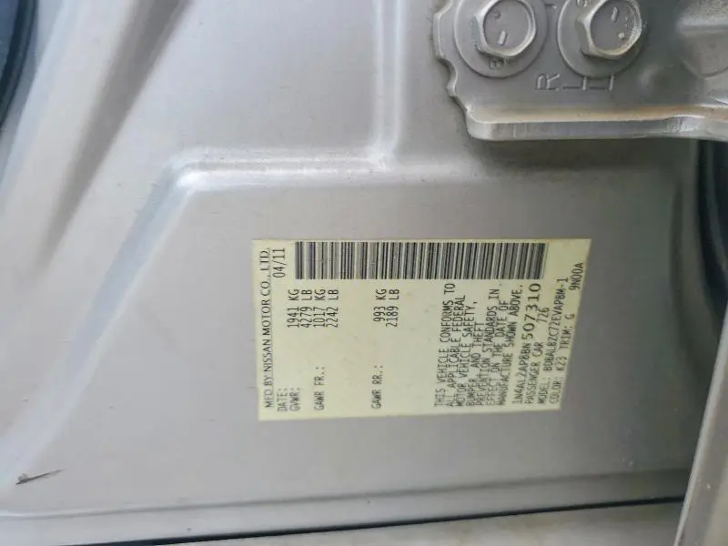 2011 NISSAN ALTIMA 2.5  