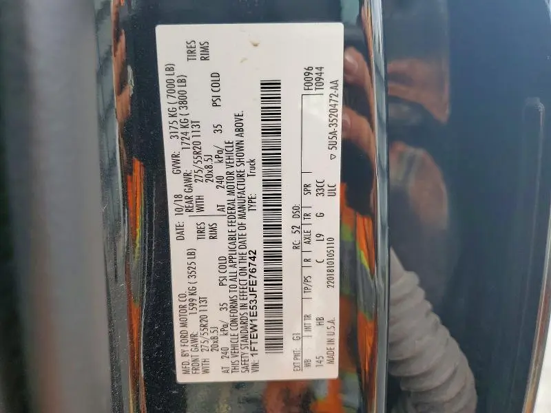 2018 FORD F150 SUPERCREW  