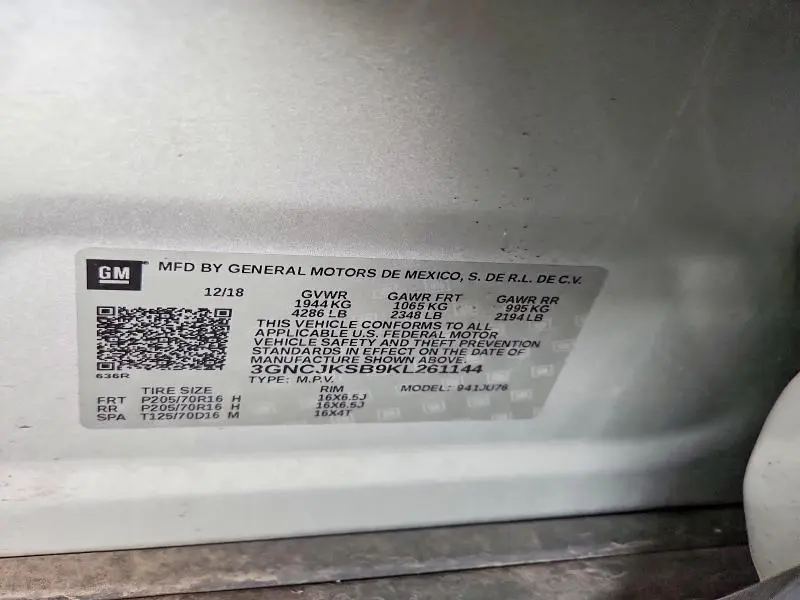 2019 CHEVROLET TRAX LS  