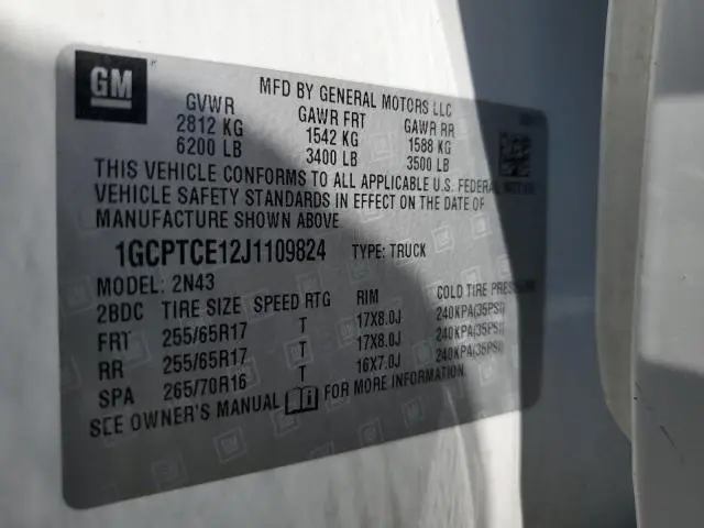 2018 CHEVROLET COLORADO LT  