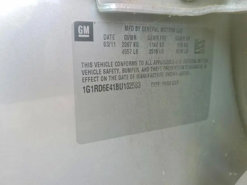 2011 CHEVROLET VOLT   