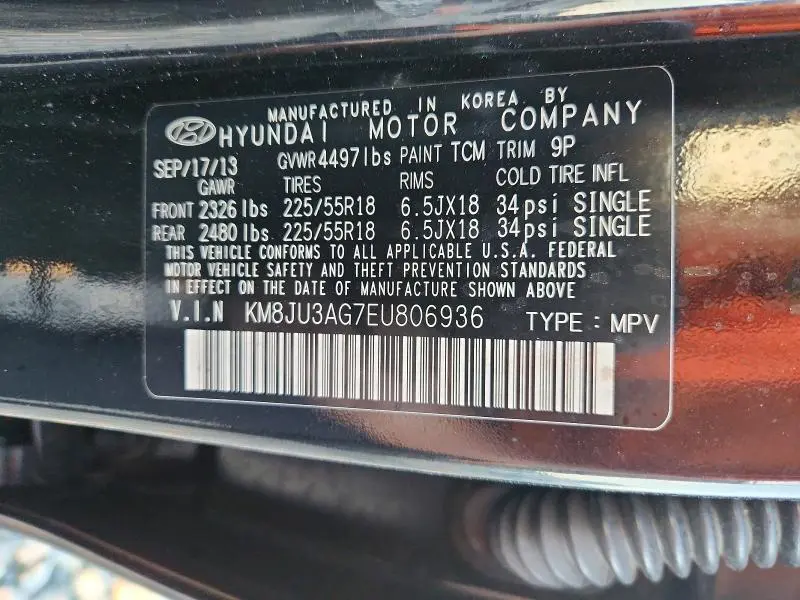 2014 HYUNDAI TUCSON LIMITED  