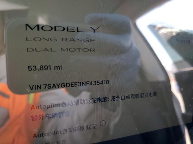 2022 TESLA MODEL Y 