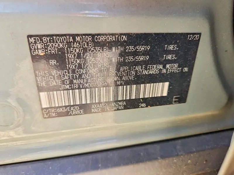 2021 TOYOTA RAV4 XLE PREMIUM  