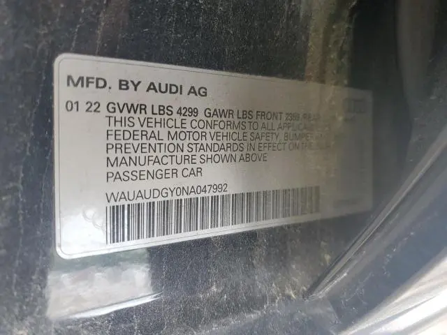 2022 AUDI A3 PREMIUM  