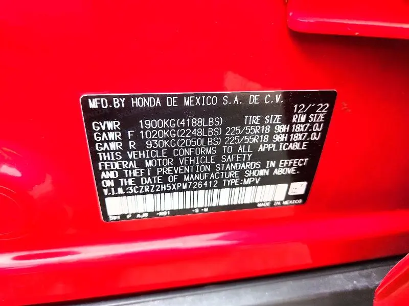 2023 HONDA HR-V SPORT  
