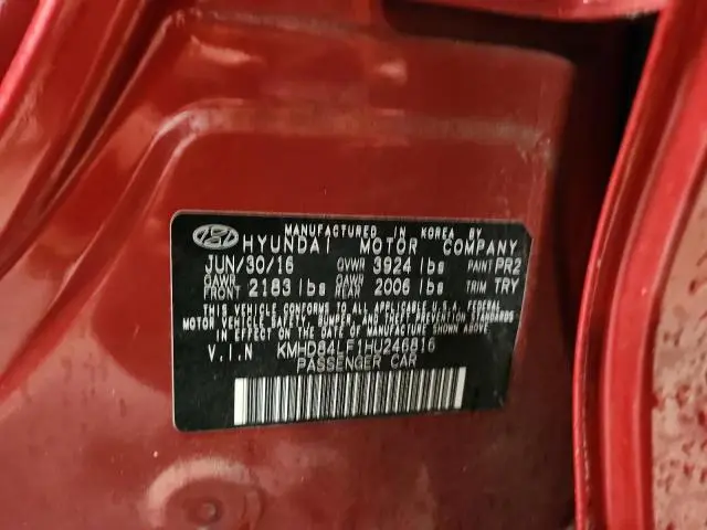 2017 HYUNDAI ELANTRA SE  