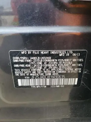 2014 SUBARU FORESTER 2.5I PREMIUM