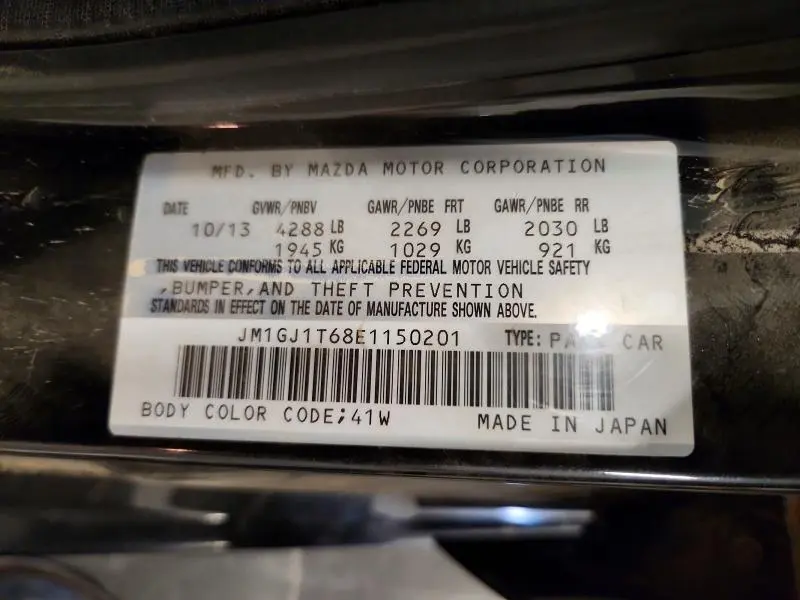 2014 MAZDA 6 TOURING  
