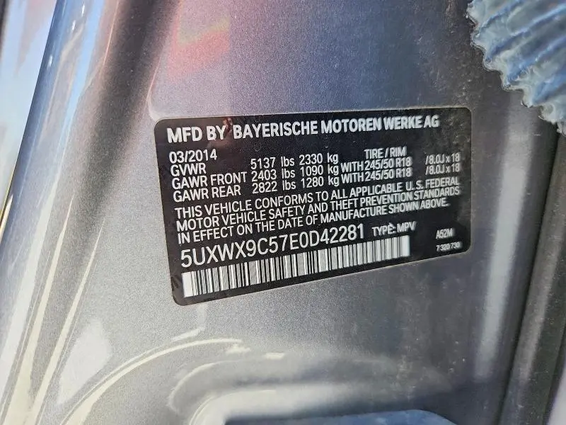 2014 BMW X3 XDRIVE28I  