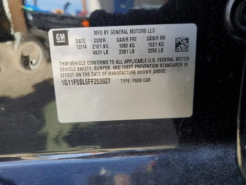 2015 CHEVROLET MALIBU LTZ  