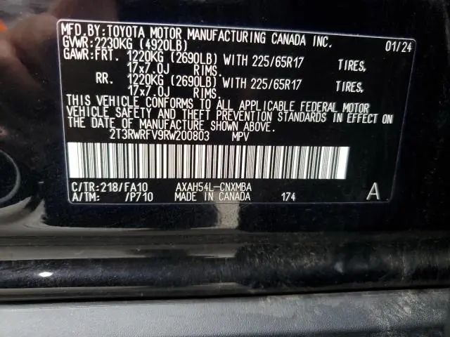 2024 TOYOTA RAV4 XLE  