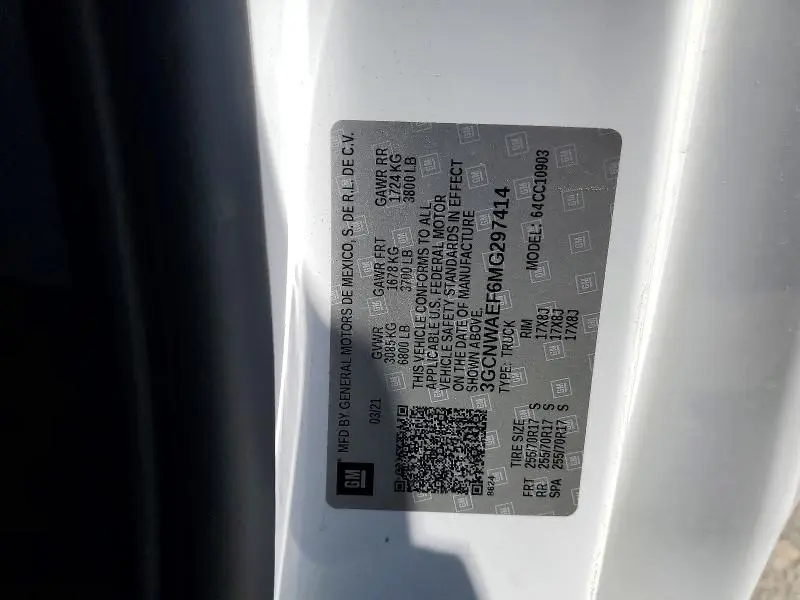 2021 CHEVROLET SILVERADO C1500  