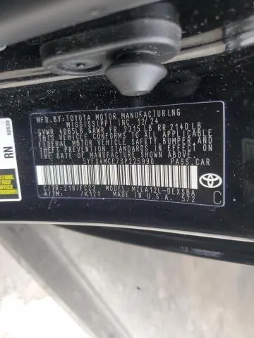 2025 TOYOTA COROLLA SE  