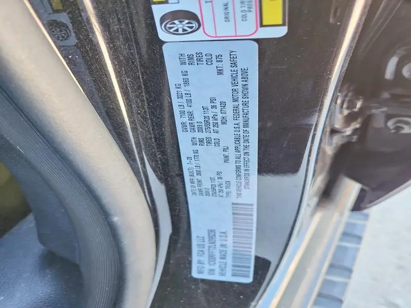 2020 RAM 1500 BIG HORN/LONE STAR  