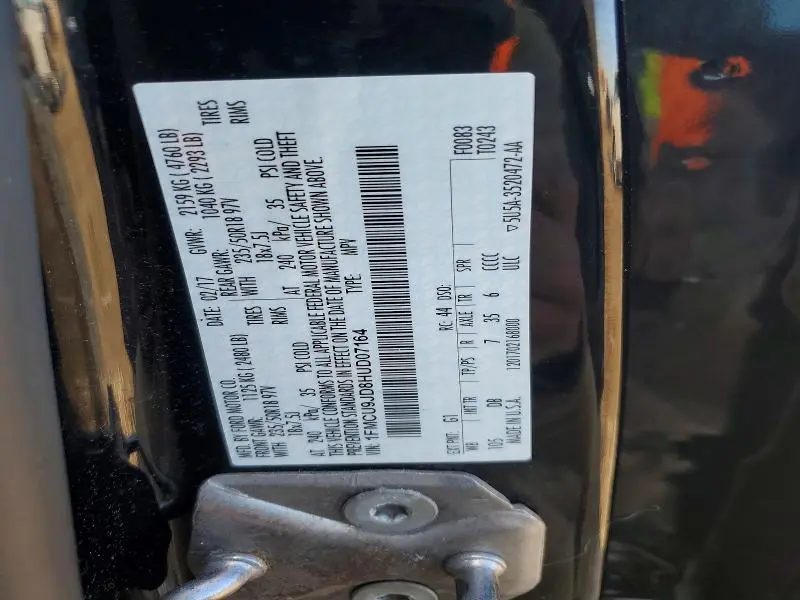 2017 FORD ESCAPE TITANIUM  