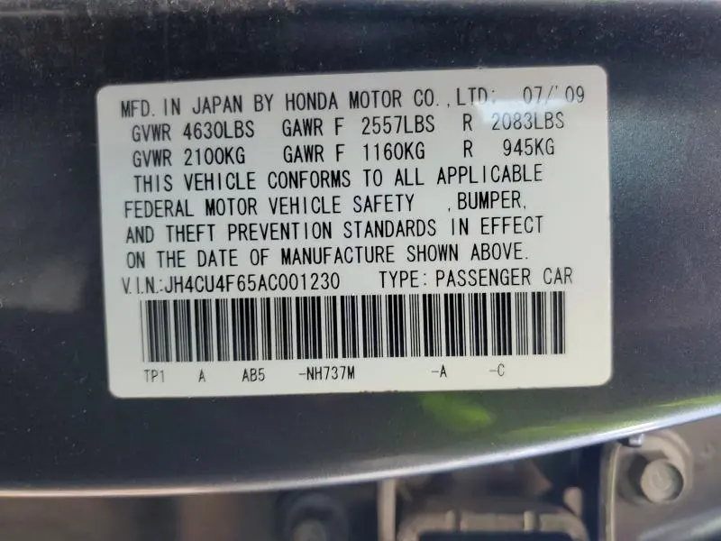 2010 ACURA TSX   