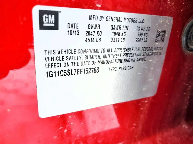 2014 CHEVROLET MALIBU 1LT  