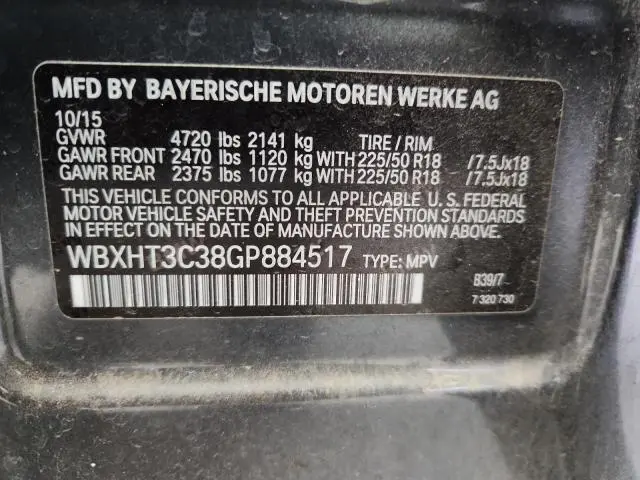 2016 BMW X1 XDRIVE28I  