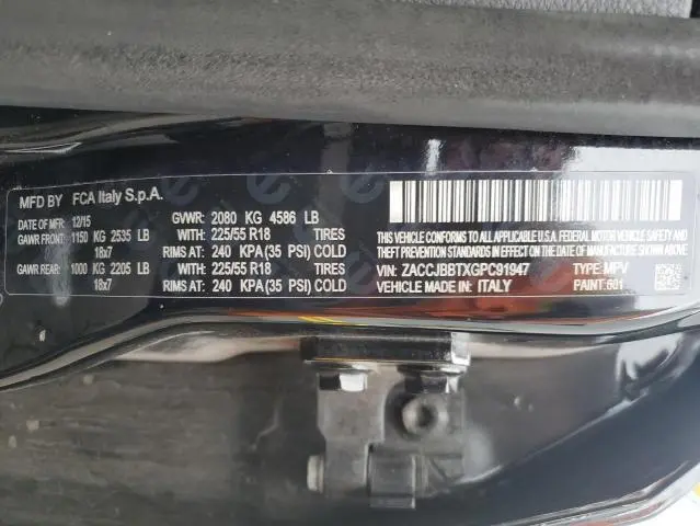 2016 JEEP RENEGADE LATITUDE  