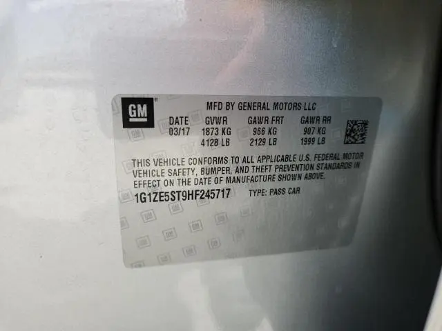 2017 CHEVROLET MALIBU LT  