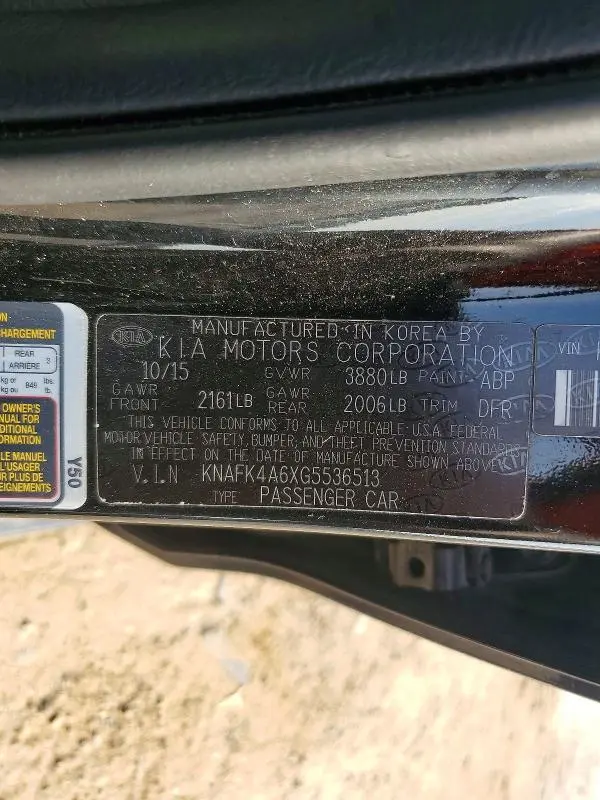 2016 KIA FORTE LX  