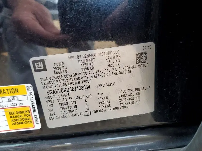 2014 BUICK ENCLAVE   