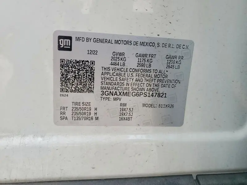 2023 CHEVROLET EQUINOX RS  