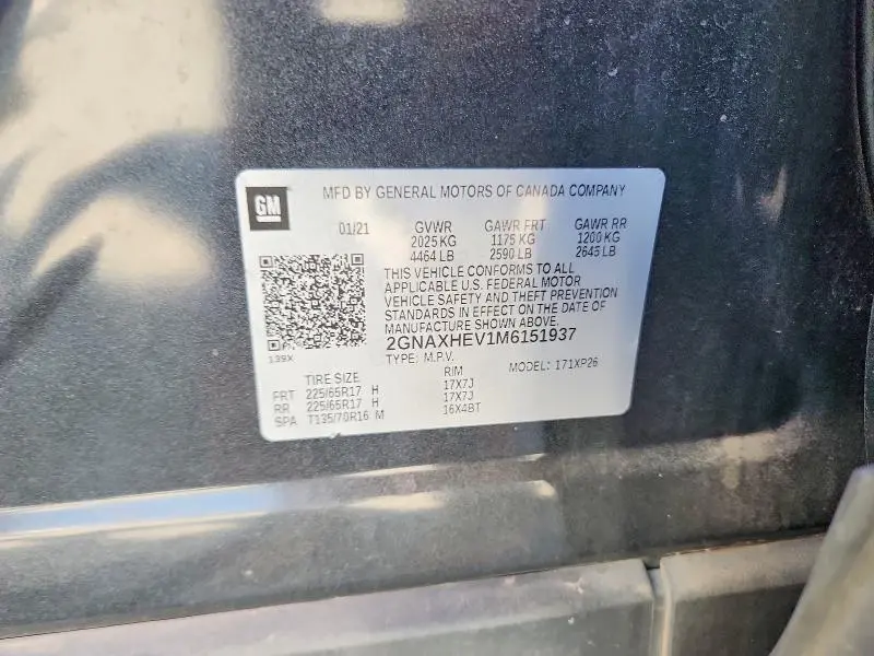 2021 CHEVROLET EQUINOX LS  