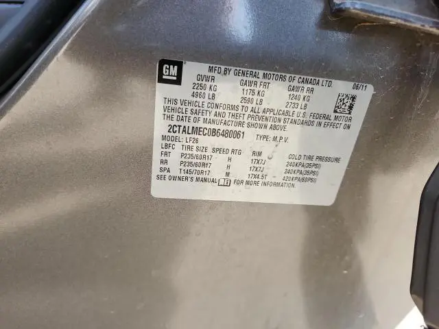 2011 GMC TERRAIN SLE  