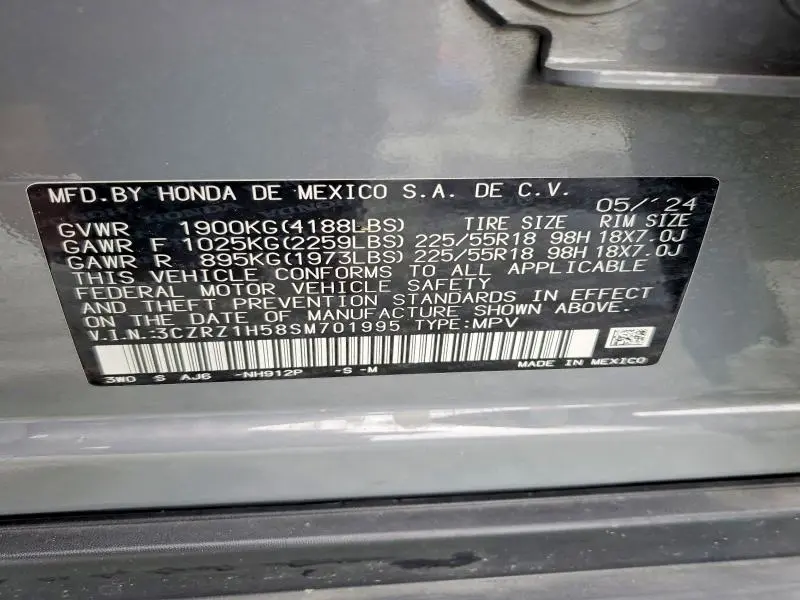 2025 HONDA HR-V SPORT  