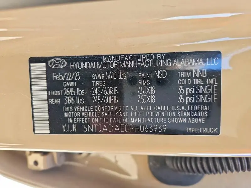 2023 HYUNDAI SANTA CRUZ SE  